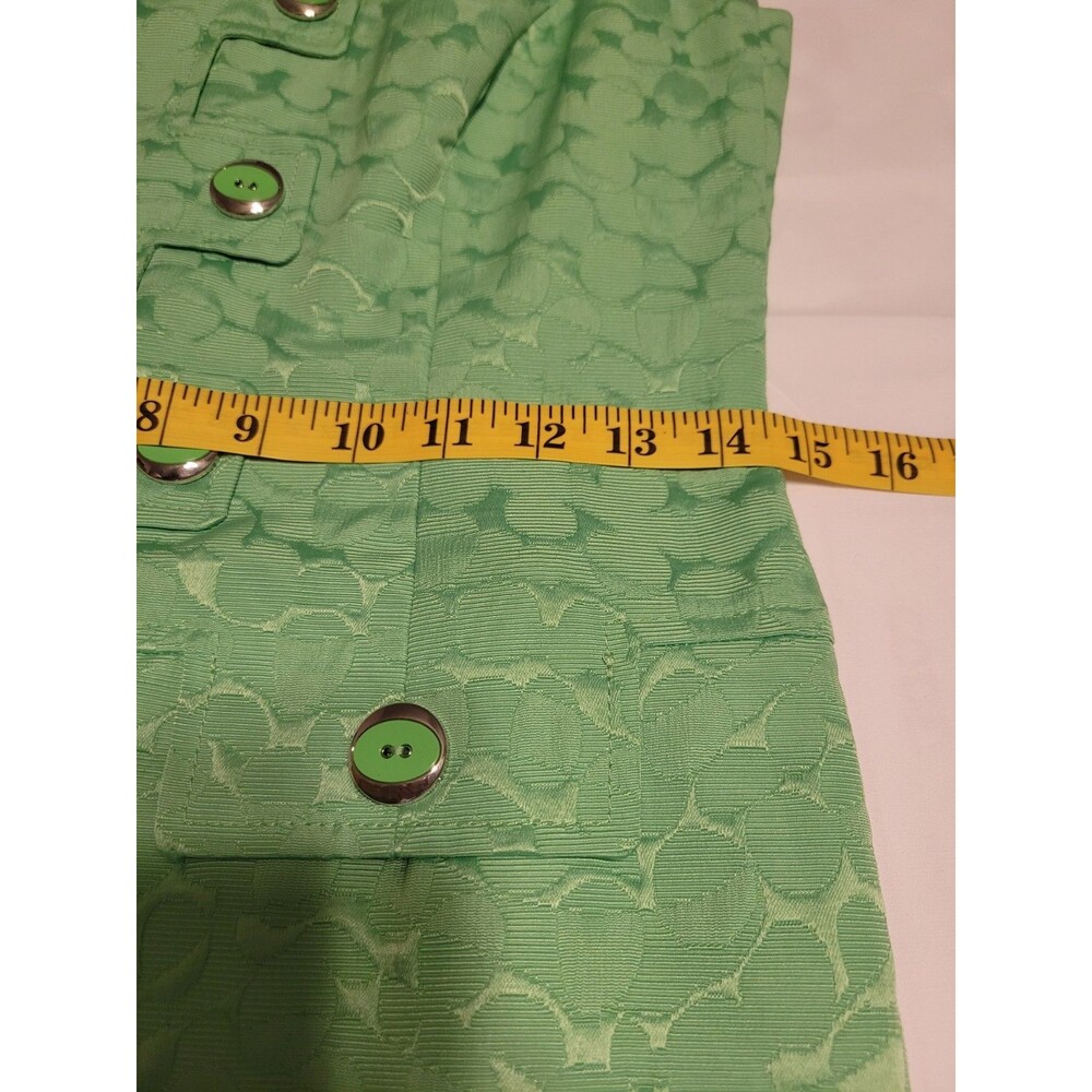 Tahari Arthur S. Levine Women's Green Lime Sleveless Lined Dress Size 2 - Picture 13 of 14